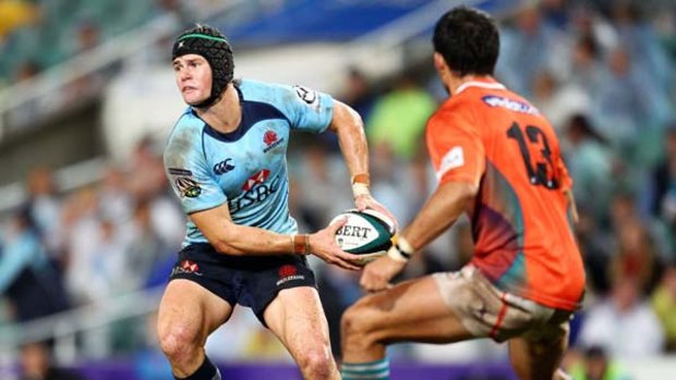Calling the shots . . . Berrick Barnes was in superb form against the Cheetahs in a victory which propelled the Waratahs to the top of the table.