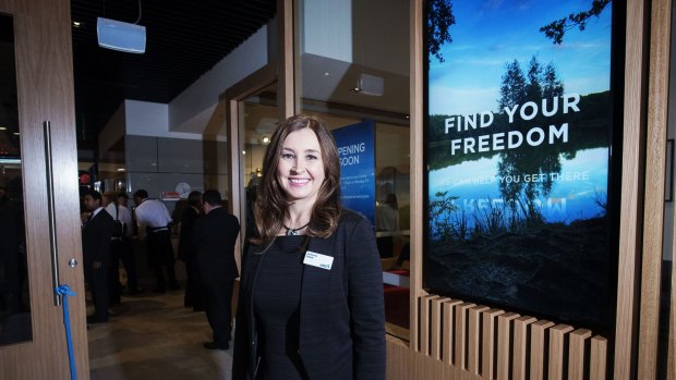 Catriona Noble, ANZ managing director retail distribution, at the opening of the Parramatta Home Loan Centre.