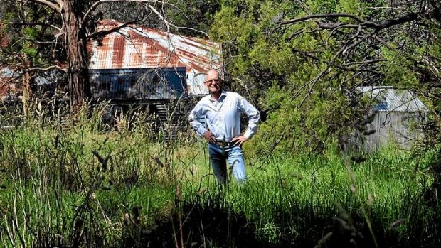 Concerned: Dick Davies worries about the potentially lethal consequences of a bushfire in Warrandyte.
