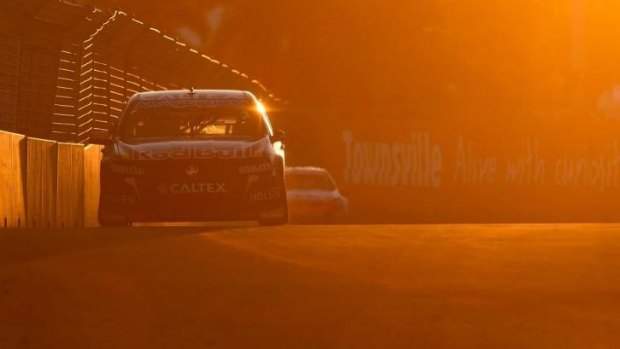 Time in the sun: Jamie Whincup shone in Townsville.