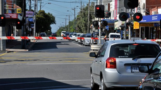 Level playing field? ... Motorists would have to pay tolls for upgraded level crossings in Melbourne.