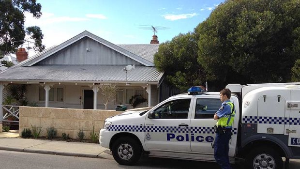 The South Fremantle home police believe Mr Houston was murdered at. Photo: Rhianna King