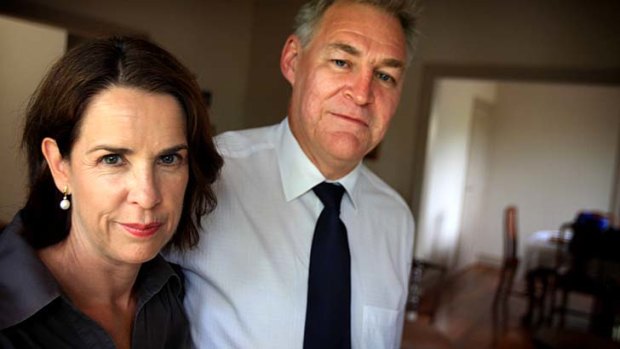 Positive steps: Louise and Rob McEwen, whose son Michael was assaulted in Bondi.
