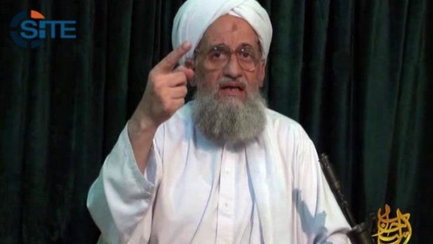 A file photo of al-Qaeda leader Ayman al-Zawahiri. Israel said it had foiled an "advanced" al-Qaeda plan to carry out a suicide bombing on the US embassy in Tel Aviv.