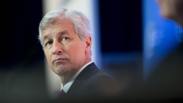 JPMorgan CEO Jamie Dimon:  "We may have no choice but to reorganise our business model" in the UK.