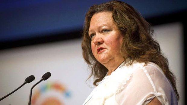 A helping hand: The US government agency is helping to fund Gina Rinehart's Roy Hill project.