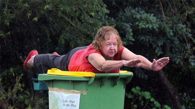 Nancy Cohen, 75, puts her own spin on the planking craze that's sweeping the nation.