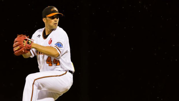 Nick Pugliese leaves a hole for the Canberra Cavalry