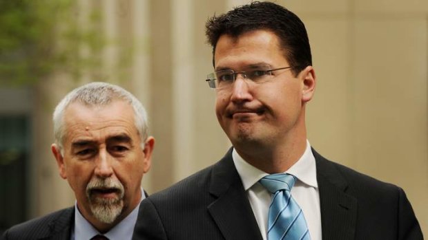 Incumbent ACT Liberal senator Gary Humphries, left, and preselection challenger Zed Seselja.