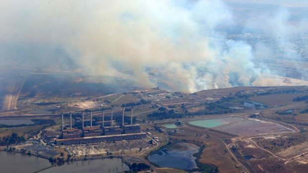 The fire near Morwell earlier in 2014.