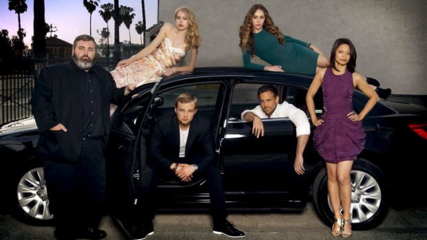 The <i>Next Stop Hollywood</i> cast: Craig Anderson (from left), Penelope Mitchell, Michael Clarke-Tokely, Alycia Debnam-Carey, Luke Pegler and HaiHa Le.