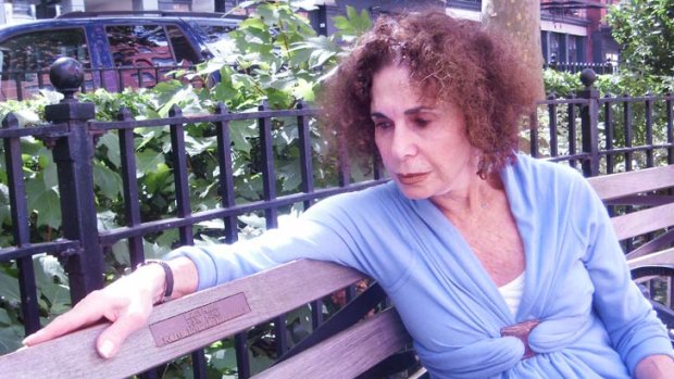 Phyllis Frank sits on the bench dedicated to her son Morty, who was killed in the September 11 attacks. ‘‘Every time I see a soldier has been killed you know I want to call that mother. It kills me,’’ she says.