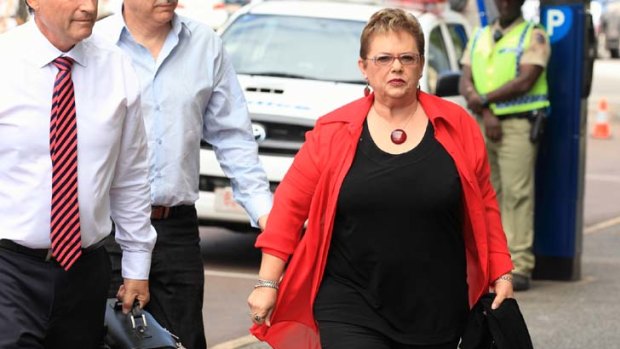 Battle for vindication ... Lindy Chamberlain-Creighton, above, arrives for the latest inquest in Darwin.