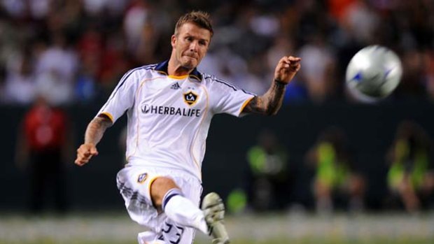 Los Angeles Galaxy midfielder David Beckham in 2009.
