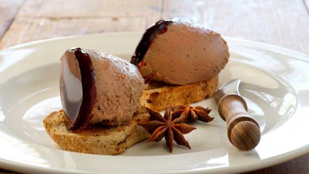 Earth and sea ... Pheasant Farm pate with wood-fired bread from Maggie Beer.