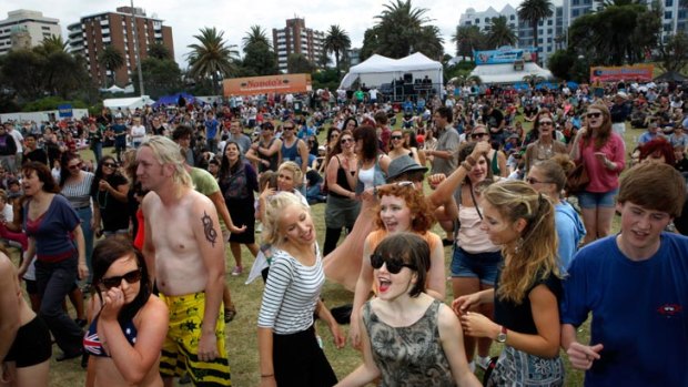 Revellers at the St Kilda Festival. The celebration could become a thing of the past.