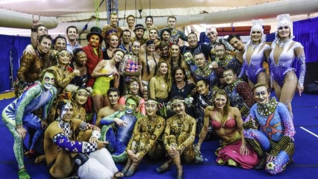 Johnny Depp and Amber Heard chatted with cast members and posed for pictures at Totem.
