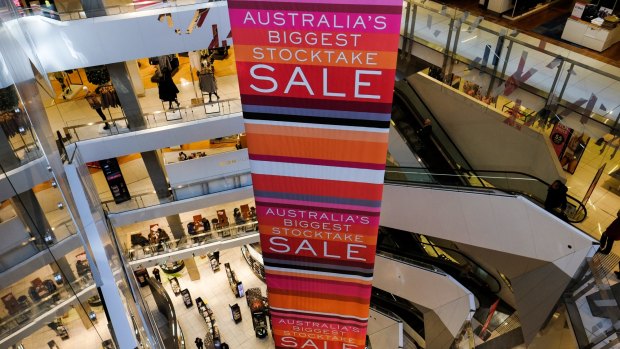 Myer and David Jones both started their half-yearly clearance sales last week, the first week of winter. 