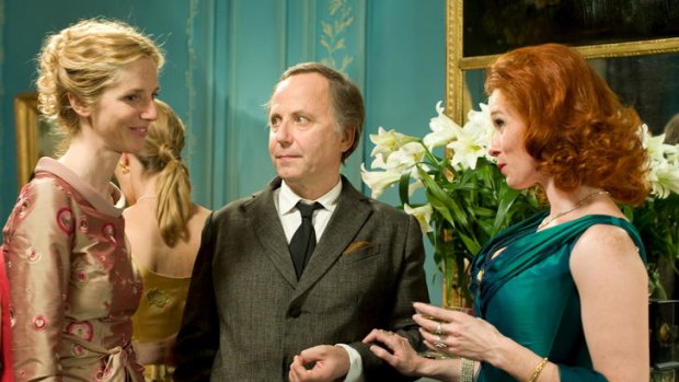Domestic bliss ... maids sparkle up the lives of Sandrine Kiberlain, left, and Fabrice Luchini, centre.