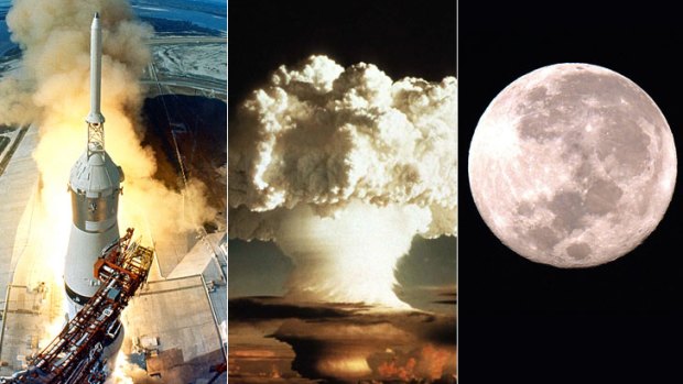 Lunar explosion ... the US reportedly planned to blow up the moon.