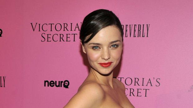 Back in a flash ... Miranda Kerr famously returned to the catwalk just three months after giving birth.