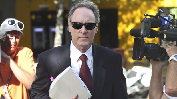 <i>Hey Dad!</i> star Robert Hughes during his trial at The Downing Centre District  Court in Sydney.