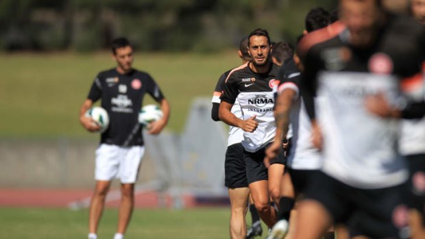 Grand occasion: Sentimental favourites the Wanderers go through their paces at training.