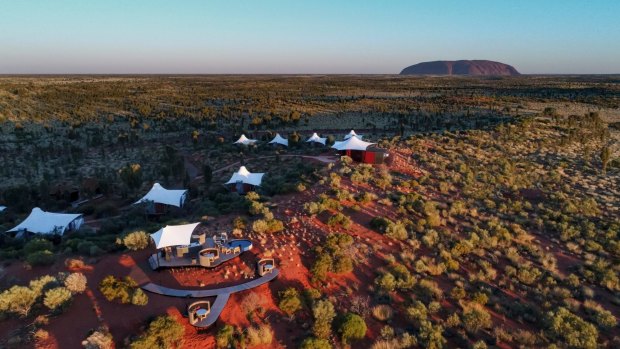 The Red Centre's most remarkable lodging, Longitude 131's tented camp ticks all the desert-romance boxes. 