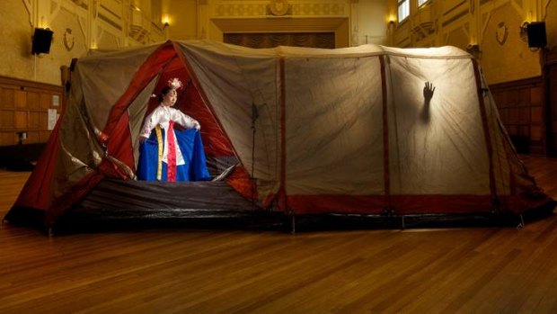 Northcote Town Hall becomes a space for colouful tents and dance worth coming back for.
