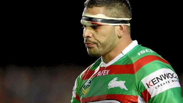 What a week: as well as cruising around town in a new Infiniti, Greg Inglis landed on his head twice and suffered a nasty cut above his eye, on Friday night.