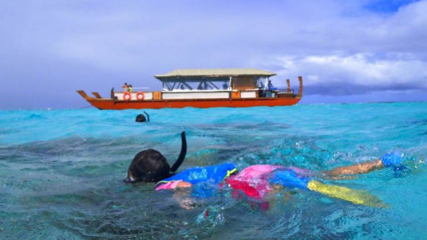 What's cooking: Snorkelling at Aitutaki.