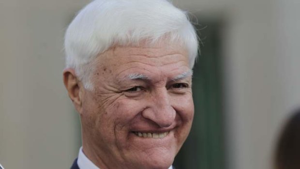 Crossbench MP Bob Katter at Parliament House on Wednesday.