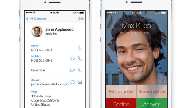 FaceTime in iOS 7 now has an audio-only option.