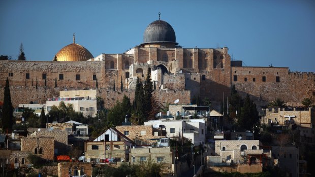 The golden Dome of the Rock and al-Aqsa mosque in occupied East Jerusalem.