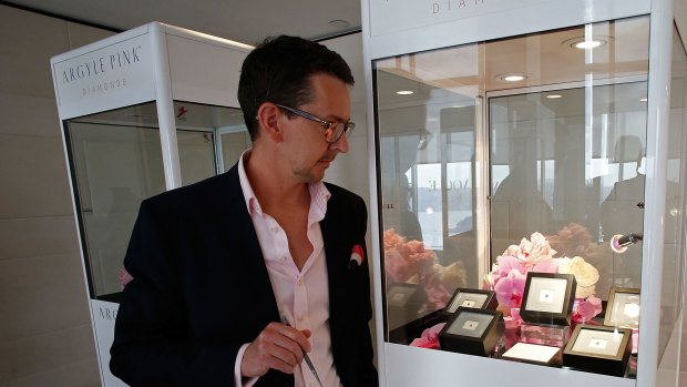 The very rare pink and red diamonds will be on display in Sydney between Tuesday and Friday. 