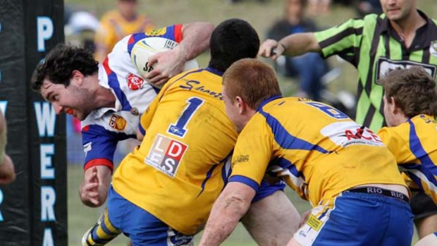 Warilla Gorilla killer ... Peter Cronin playing for Gerringong Lions in last year's Group Seven grand final.