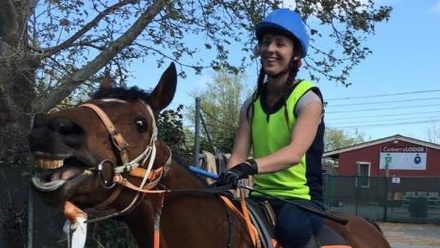 Canberra track work rider Riharna Thomson grew up in the small town of Walcha and attended school in Armidale.