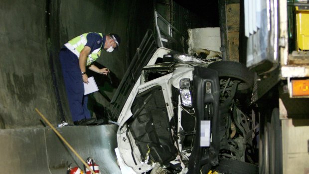 Peter Bellion attended this pile-up in Burnley Tunnel on the birthday of one of his daughters.