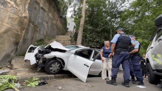 Driver survives scary Sydney crash