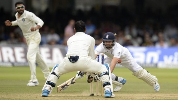 James Anderson is run out by Mahendra Singh Dhoni to give India victory over England in the second Test at Lord's on Monday.
