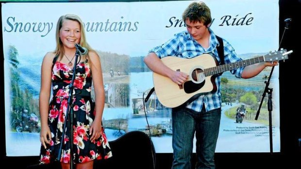 Vendulka and her brother Vasek performing at the Snowy Ride in Cooma last year.