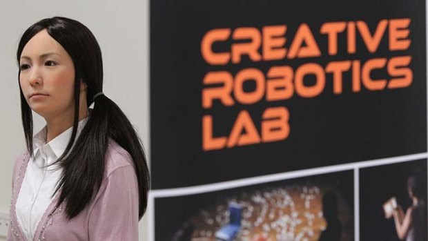 Japanese researchers have brought a female humanoid robot to sydney to study how humans interact with robots.