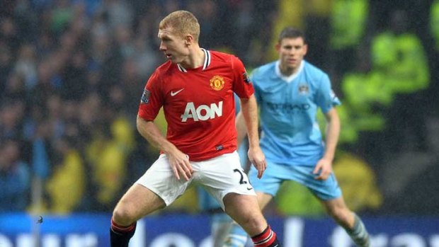 Scholes' comeback was made public just an hour before kickoff.