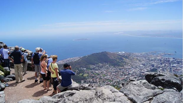 Striking good looks ... the view from Table Mountain in Cape Town.