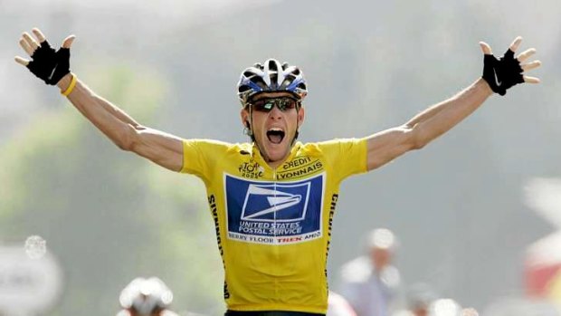 Winner and loser: Lance Armstrong wins a stage of the Tour de France in 2004.