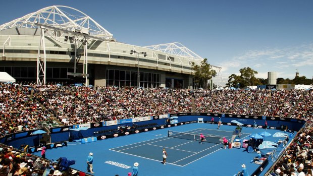 A woman was assaulted at the tennis on Wednesday night.