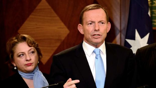 Sophie Mirabella and Tony Abbott.