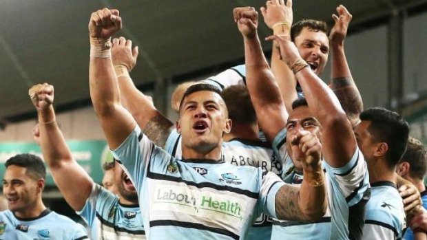 Proud bunch: The Sharks have proven their fighting qualities in recent weeks.