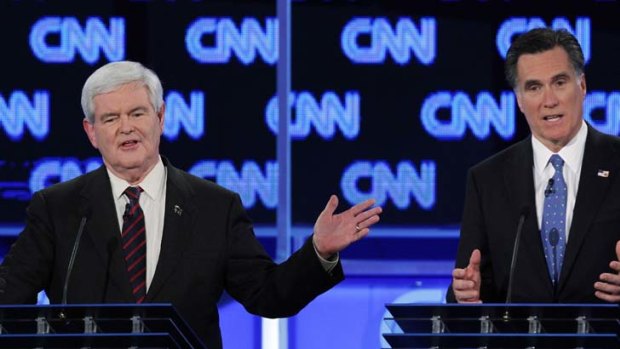 The Republican rivals debate in Florida ... Mitt Romney suggested illegal immigrants should leave voluntarily and join the queue for legal entry, a proposal Newt Gingrich described as "fantasy".