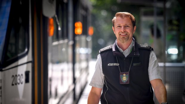 Michael Jandula is one of Yarra Trams' authorised officers.